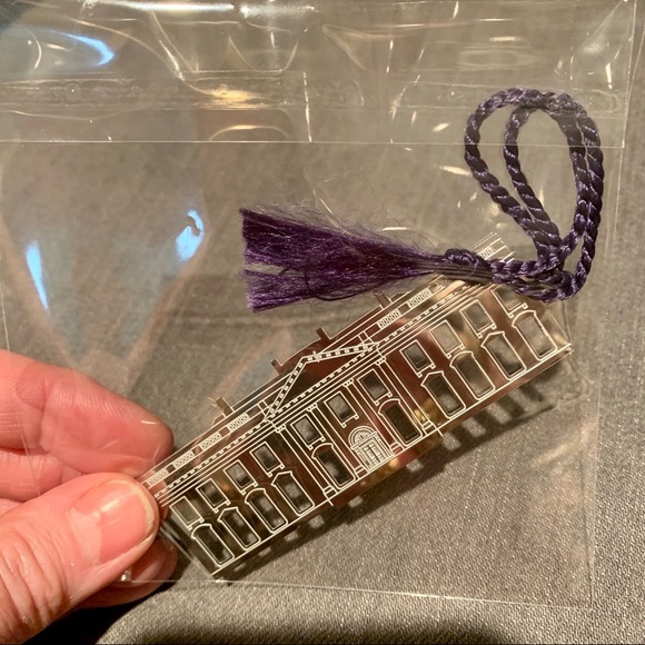 THE WHITE HOUSE Silver Tone Bookmark Tassle Washington D.C. Reading Books - Picture 6 of 9